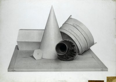 Still Life with Geometric Models and a Vase by Walter Bonner Gash